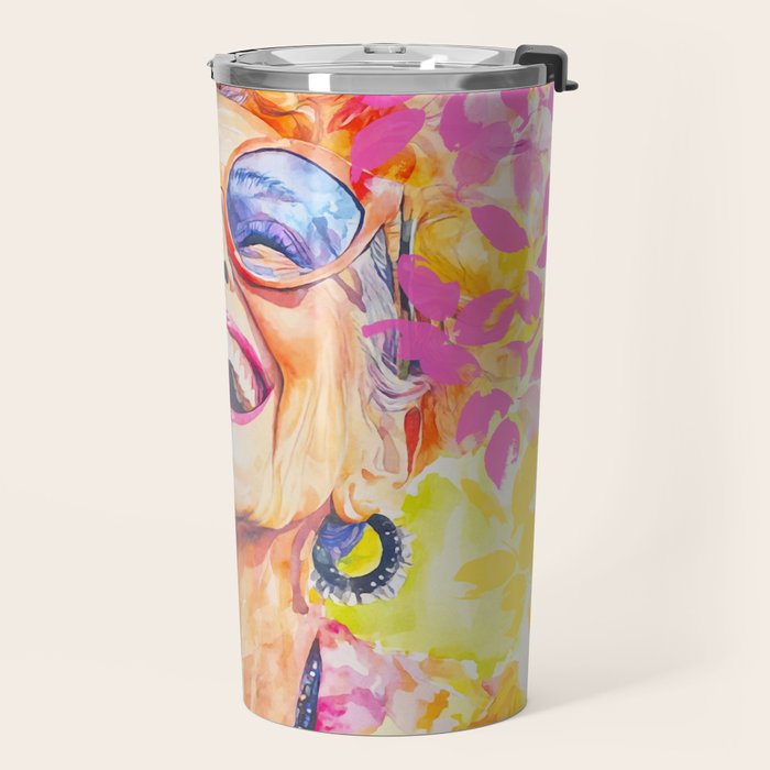 Lust For Life Bold And Ageless Female Icon Travel Mug Gallery Image 2