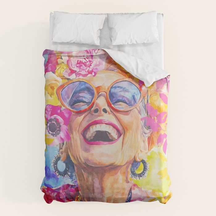 Lust For Life Bold And Ageless Female Icon Duvet Cover Gallery Image 1