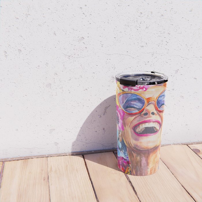 Lust For Life Bold And Ageless Female Icon Travel Mug Gallery Image 4