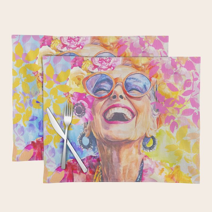 Lust For Life Bold And Ageless Female Icon Placemat Gallery Image 1