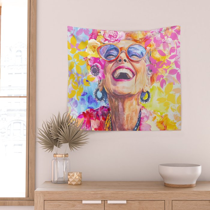 Lust For Life Bold And Ageless Female Icon Wall Tapestry Gallery Image 2