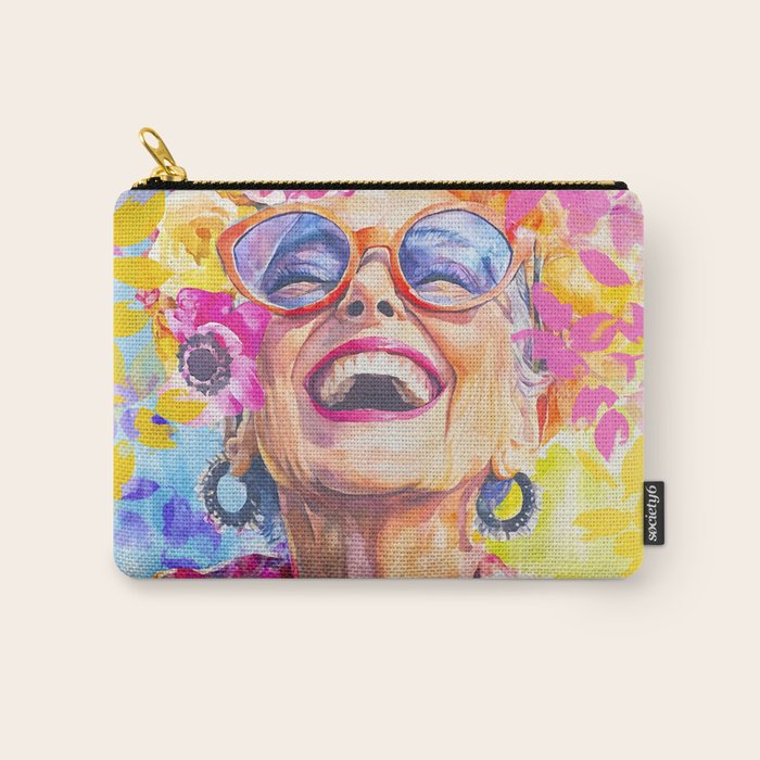 Lust For Life Bold And Ageless Female Icon Carry All Pouch Gallery Image 1
