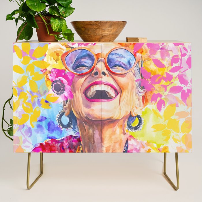 Lust For Life Bold And Ageless Female Icon Credenza Gallery Image 1