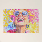 Lust For Life Bold And Ageless Female Icon Welcome Mat Gallery Image 1