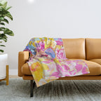 Lust For Life Bold And Ageless Female Icon Throw Blanket Gallery Image 1