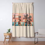 Tropical Sunset Palms III Window Curtain Gallery Image 5