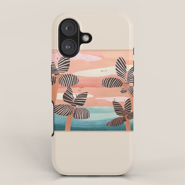 Tropical Sunset Palms III iPhone Case Gallery Image 1