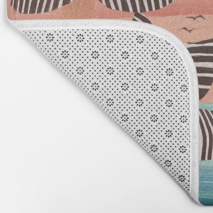 Tropical Sunset Palms III Bath Mat Gallery Image 2