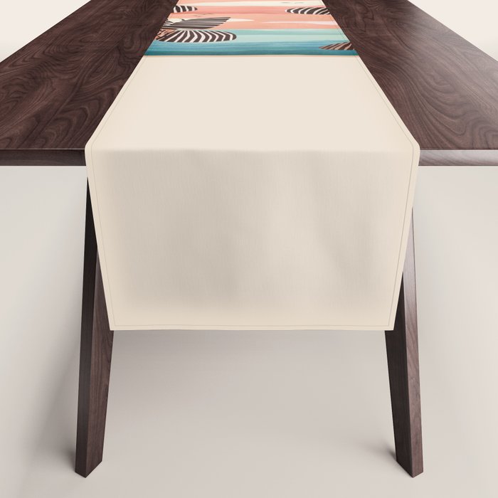 Tropical Sunset Palms III Table Runner Gallery Image 1