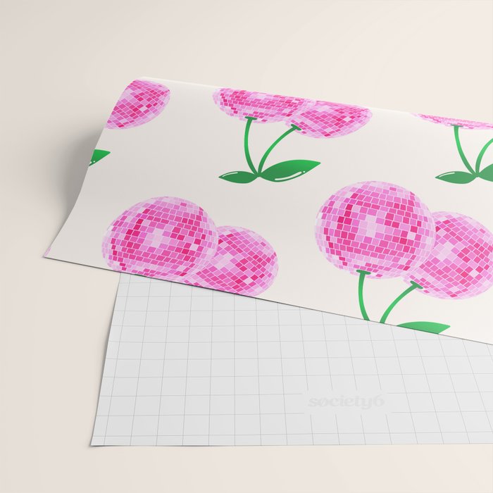 Disco Ball Cherries Wrapping Paper Gallery Image 2