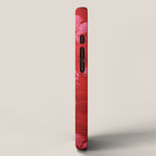 Antique Red Flower Pattern iPhone Case Gallery Image 2