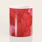 Antique Red Flower Pattern Coffee Mug Gallery Image 4