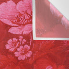 Antique Red Flower Pattern Wall Tapestry Gallery Image 3