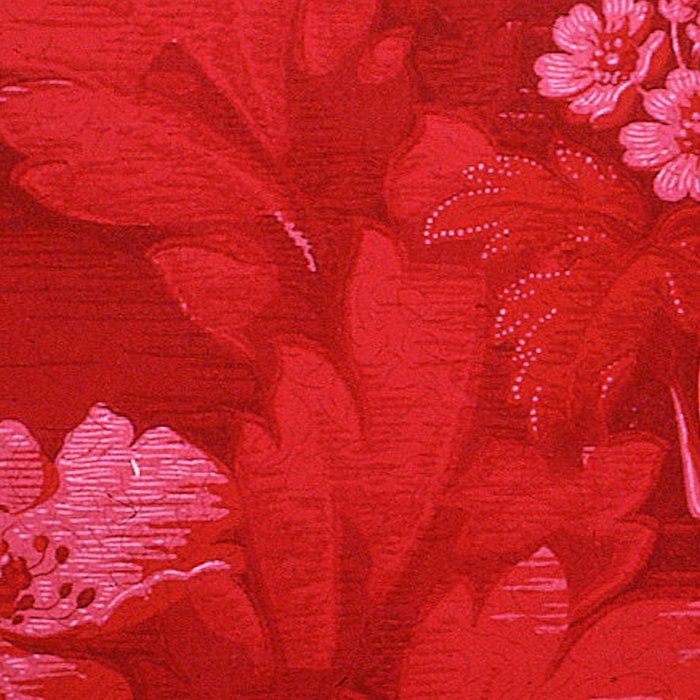 Antique Red Flower Pattern Coffee Mug Gallery Image 2
