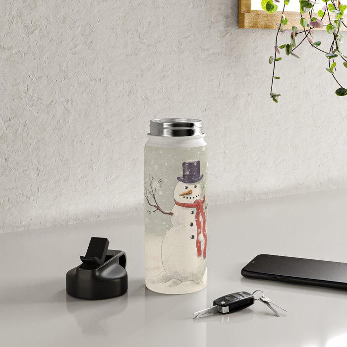 The Snowman  Water Bottle Gallery Image 4