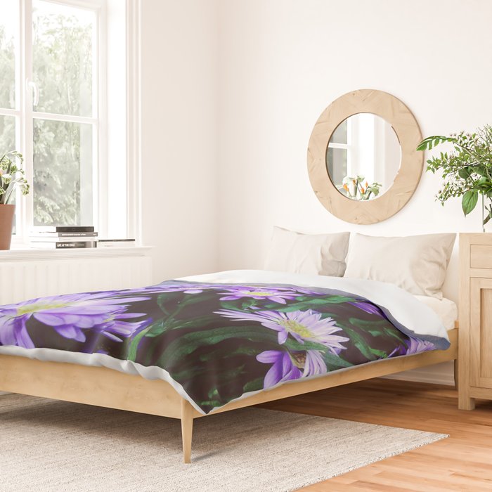 Pretty Blue Flowers Duvet Cover Gallery Image 2