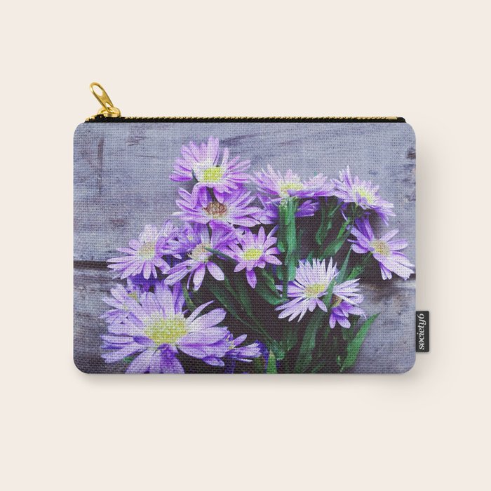 Pretty Blue Flowers Carry All Pouch Gallery Image 1