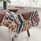 Konya Central Anatolian Antique Kilim Print Tablecloth Gallery Image 3