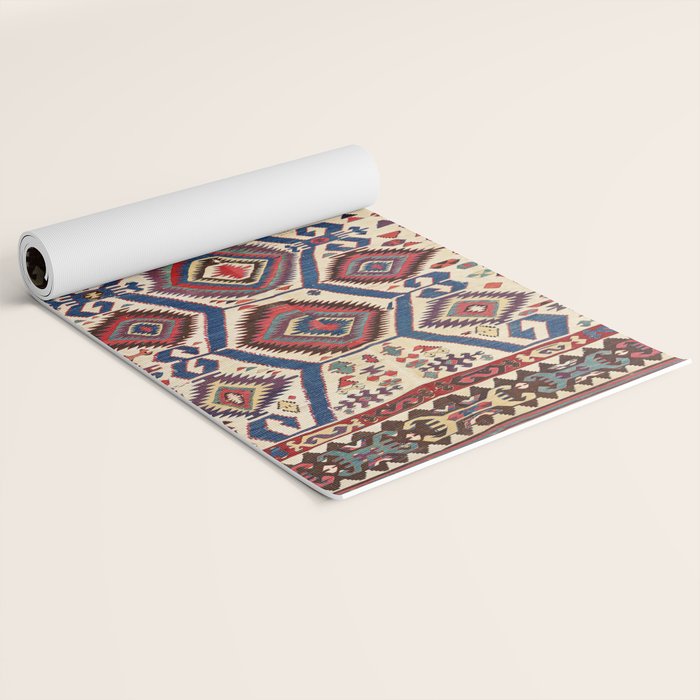 Konya Central Anatolian Antique Kilim Print Yoga Mat Gallery Image 2