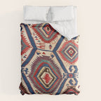 Konya Central Anatolian Antique Kilim Print Duvet Cover Gallery Image 6