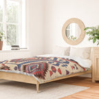 Konya Central Anatolian Antique Kilim Print Duvet Cover Gallery Image 2