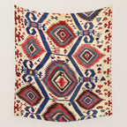 Konya Central Anatolian Antique Kilim Print Wall Tapestry Gallery Image 4