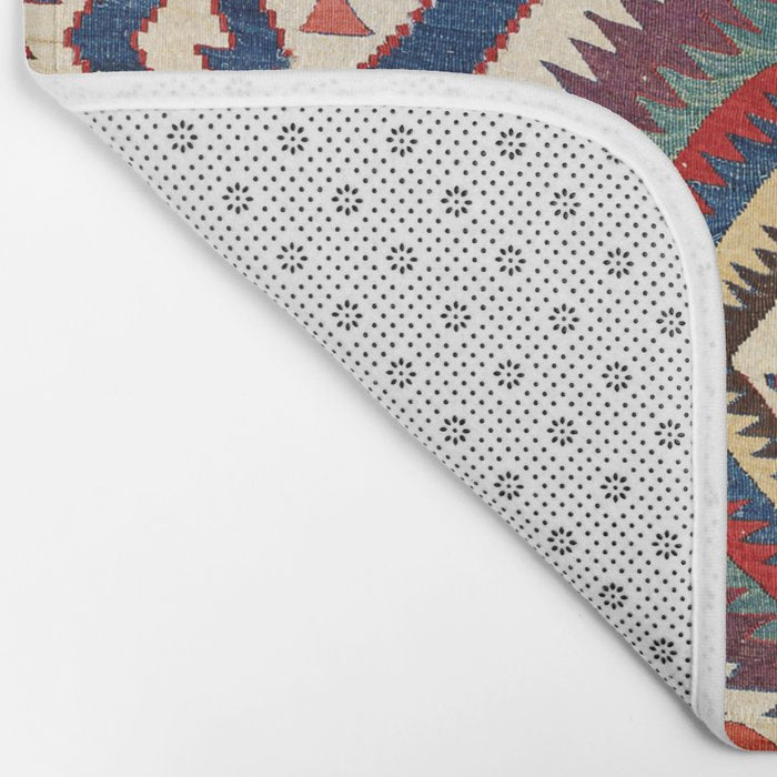 Konya Central Anatolian Antique Kilim Print Bath Mat Gallery Image 2