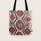 Konya Central Anatolian Antique Kilim Print Tote Bag Gallery Image 1