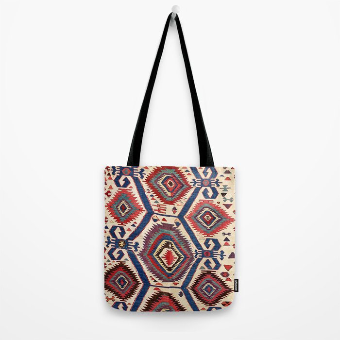 Konya Central Anatolian Antique Kilim Print Tote Bag Gallery Image 2