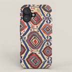 Konya Central Anatolian Antique Kilim Print iPhone Case Gallery Image 1