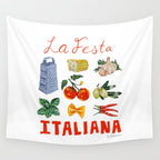 La Festa Italiana Wall Tapestry Gallery Image 4