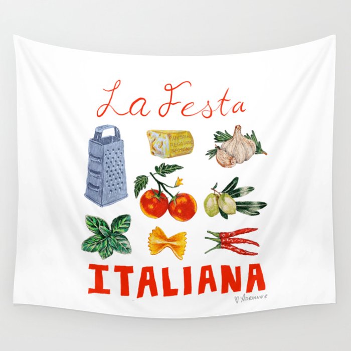 La Festa Italiana Wall Tapestry Gallery Image 4