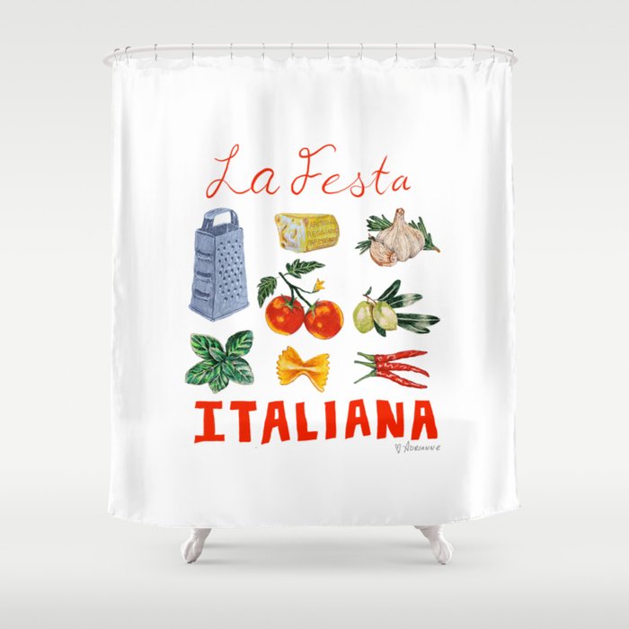 La Festa Italiana Shower Curtain Gallery Image 1