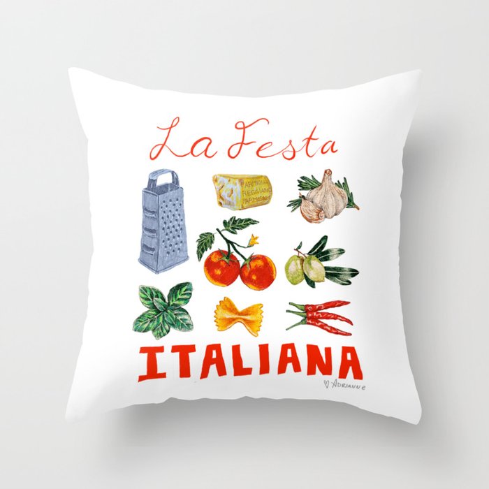La Festa Italiana Throw Pillow Gallery Image 6