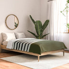Olive Green x Stripes Comforter Gallery Image 2