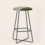 Olive Green x Stripes Stool Gallery Image 1