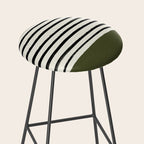Olive Green x Stripes Stool Gallery Image 2