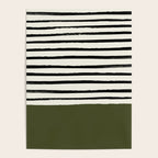 Olive Green x Stripes Poster Gallery Image 4