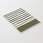 Olive Green x Stripes Notebook Gallery Image 3