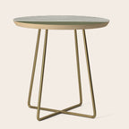 Olive Green x Stripes Side Table Gallery Image 1
