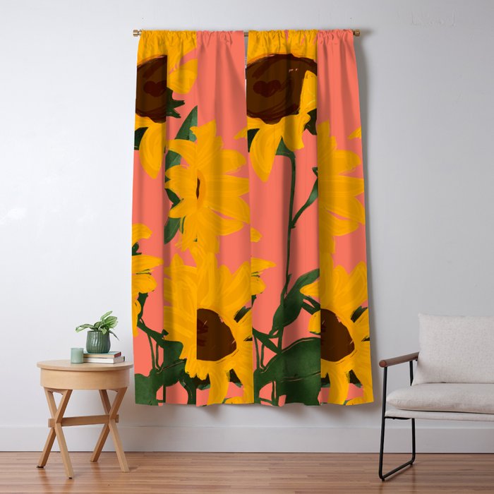 Sunflowers 15 Window Curtain Gallery Image 5