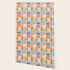 Vintage scandinavian floral art pattern Wallpaper Gallery Image 2