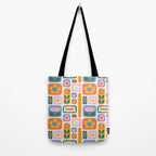 Vintage scandinavian floral art pattern Tote Bag Gallery Image 2