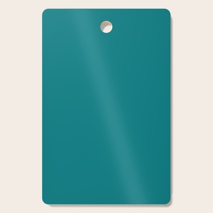 Retro Teal Solid Color Cutting Board Gallery Image 1