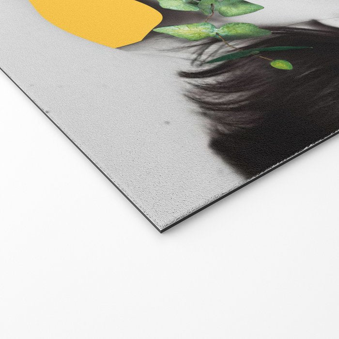 Lady Flowers Welcome Mat Gallery Image 2