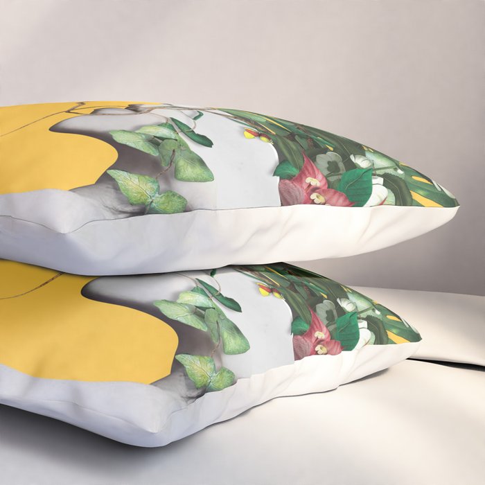 Lady Flowers Pillow Sham Gallery Image 3