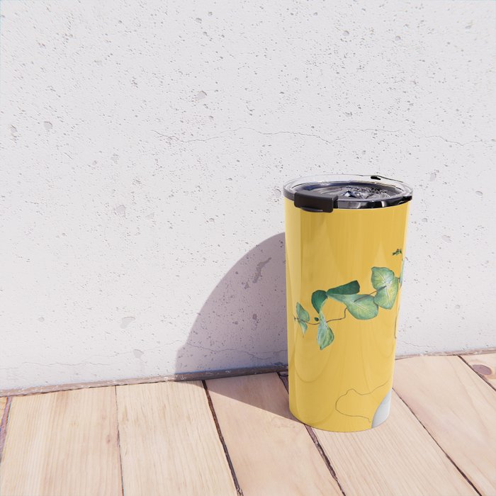Lady Flowers Travel Mug Gallery Image 4