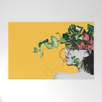 Lady Flowers Welcome Mat Gallery Image 1
