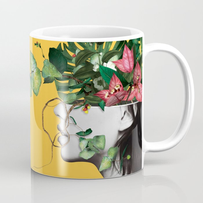 Lady Flowers Coffee Mug Gallery Image 1