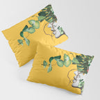 Lady Flowers Pillow Sham Gallery Image 3
